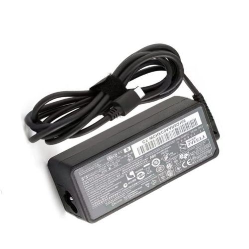 65W USB-C Laptop Charger For HP Chromebook X360 14-db0031nr, 14-db0043wm & More – With Power Cord